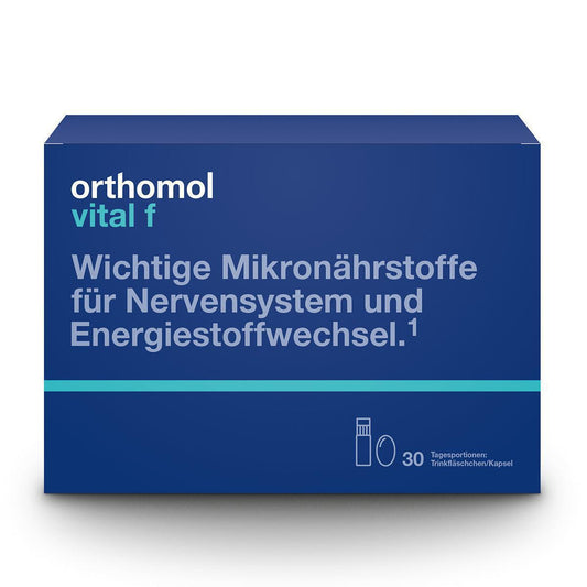 新包裝 - Orthomol Vital F 即飲小瓶/瓶蓋 - 女性補充劑是一種補充劑