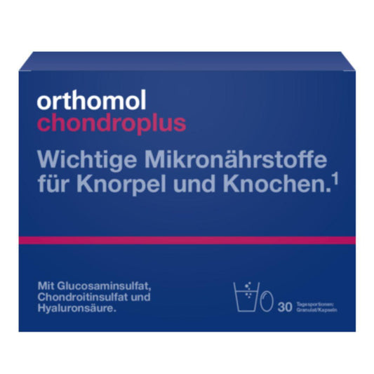 用於軟骨、關節和骨骼的 Orthomol Chondroplus 套裝，為期 1 個月