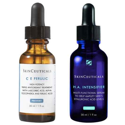 SkinCeuticals C E 阿魏精華 30ml + Skinceuticals H.A.增強劑 30ml 組合套裝 - 強大的護膚組合，可增強效果