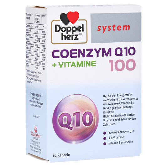 Doppelherz Coenzyme Q10 & Vitamins 60 Capsules