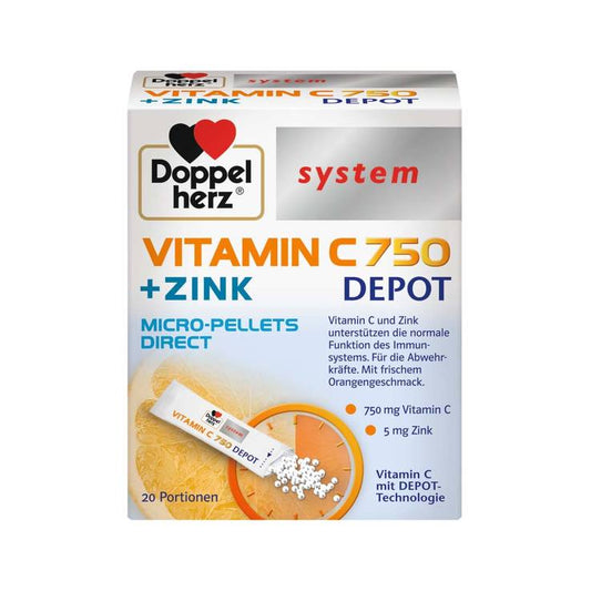 Doppelherz system Vitamin C 750 Depot 20 Sachets