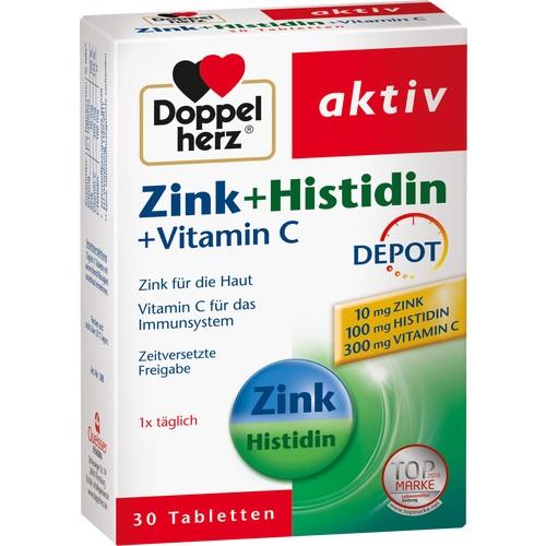 Queisser Pharma Gmbh & Co. Kg Doppelherz Zinc + Histidine Depot Tablets 30 pcs