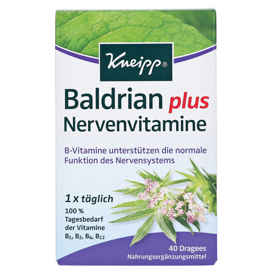 KNEIPP Valerian plus nerve vitamins coated tablets 40 pcs