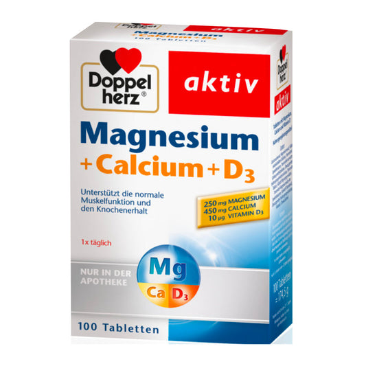 Doppelherz Magnesium + Calcium + D3 Tablets 100 tab