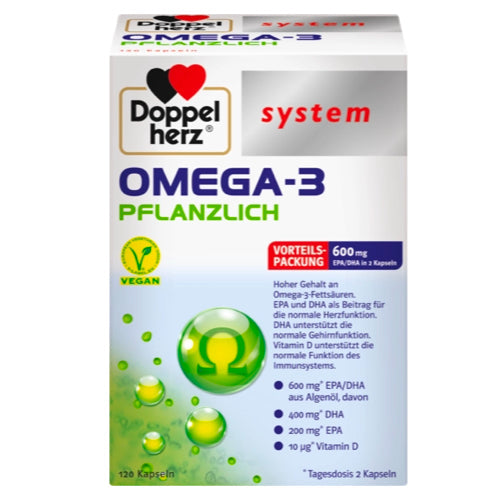 Doppelherz 德國雙心 System Omega-3 Plant-Based Capsules 120 cap