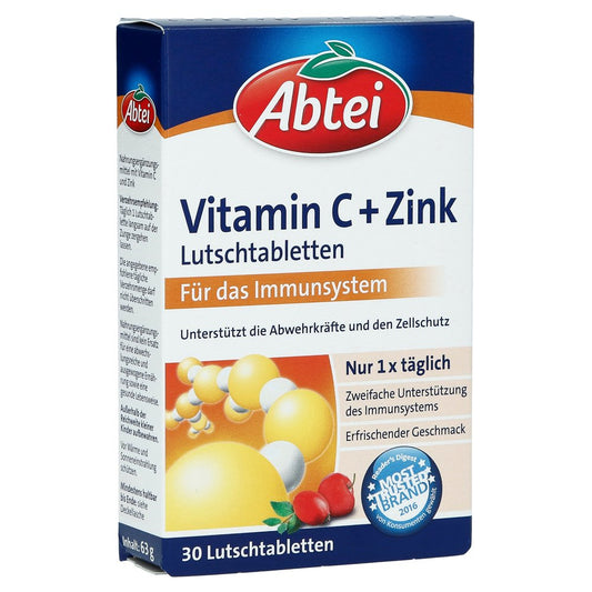 Abtei Vitamin C Plus Zinc Lozenges